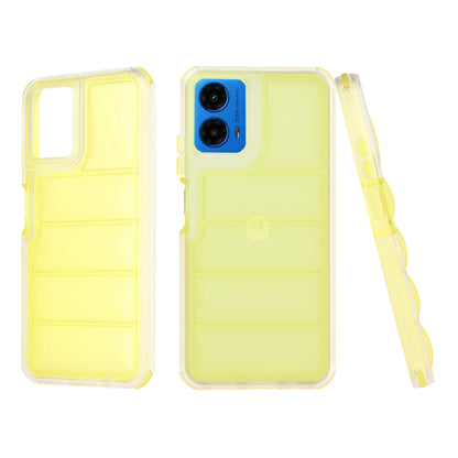 Puzdro pre Motorola Moto G45 / G34, Techsuit, Wave Shield, Žltá