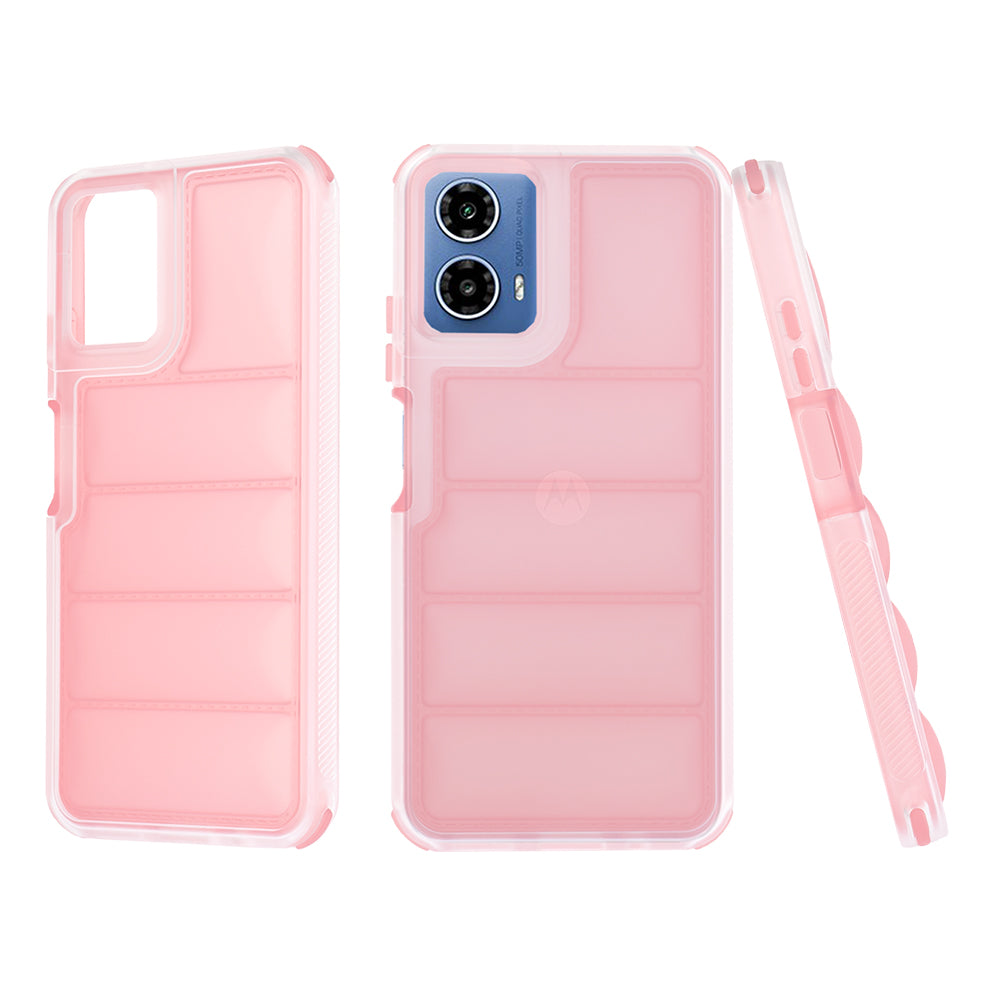 Case for Motorola Moto G45 / G34, Techsuit, Wave Shield, Pink