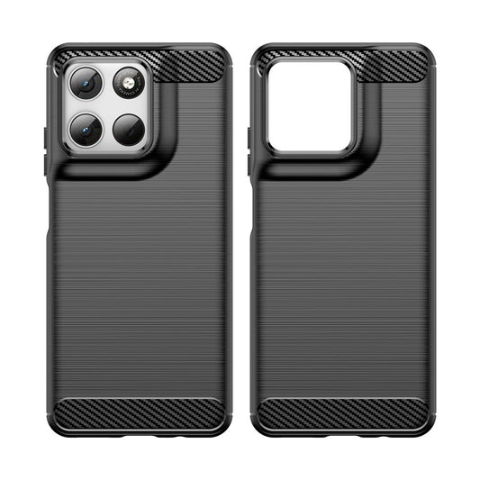 Puzdro pre Motorola Moto G47 / G37 Power / G37 / G67 Power / G57 Power, Techsuit, Karbón, Čierne