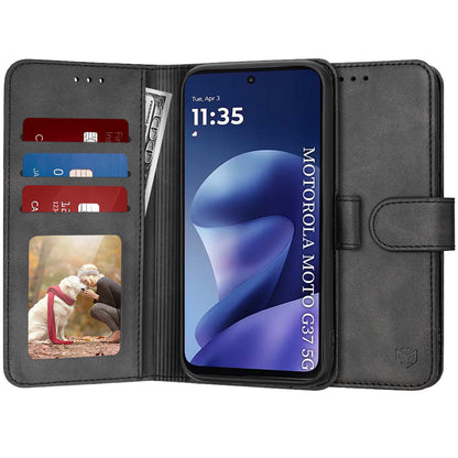 Puzdro pre Motorola Moto G47 / G37 Power / G37, Techsuit, Diary Book, čierne