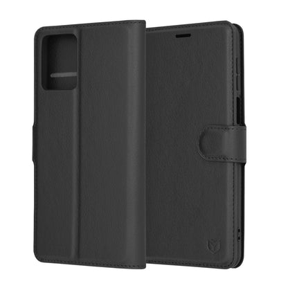 Puzdro pre Motorola Moto G54, Techsuit, Leather Folio, Čierne