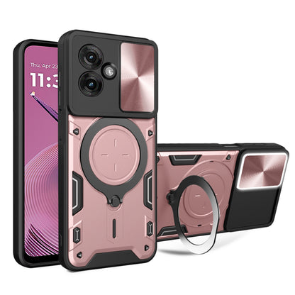Puzdro pre Motorola Moto G55, Techsuit, CamGuard Pro, Ružovo zlaté