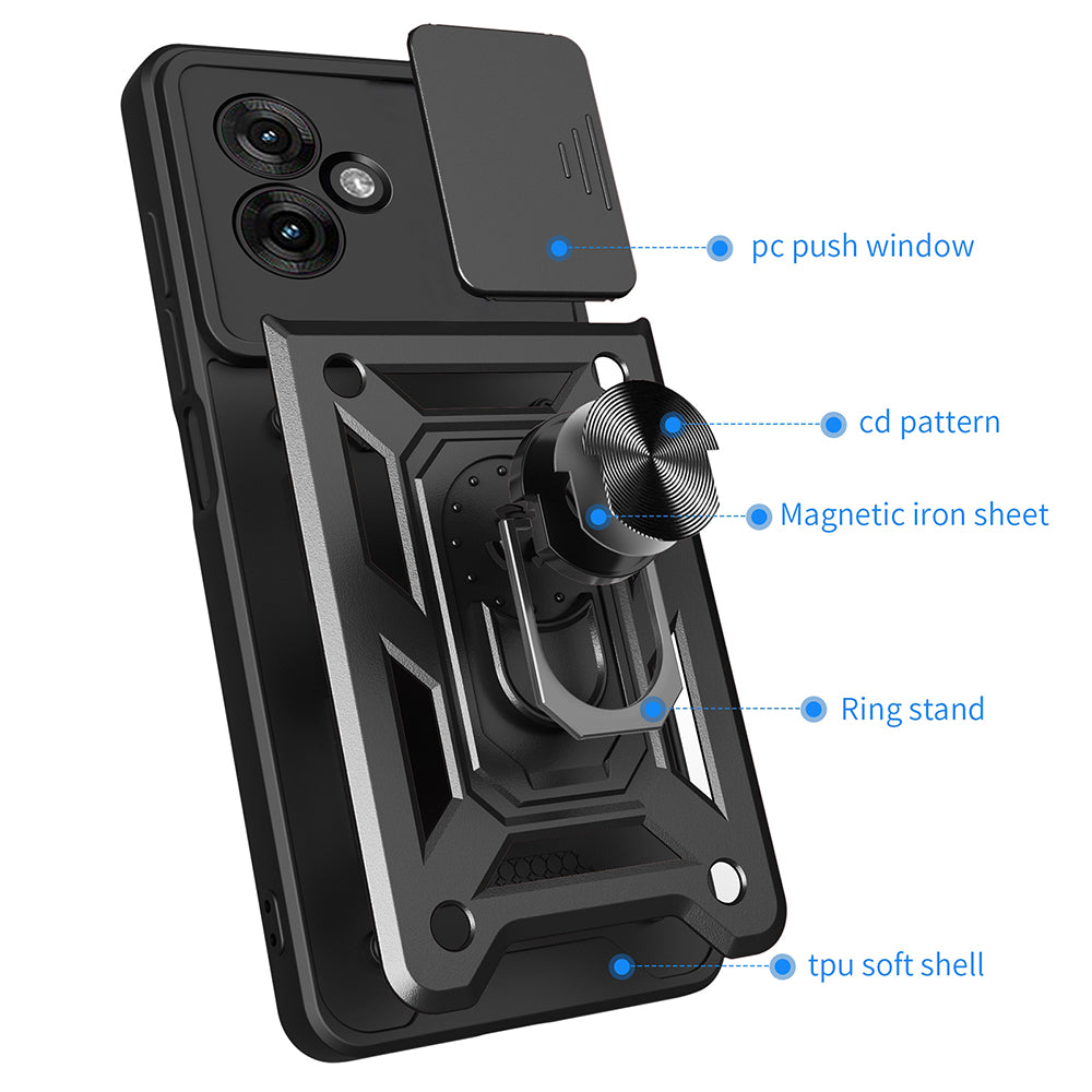 Puzdro pre Motorola Moto G55, Techsuit, CamShield, Zelené