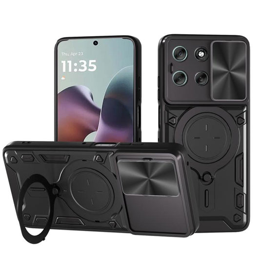 Puzdro pre Motorola Moto G56, Techsuit, CamGuard Pro, Čierne