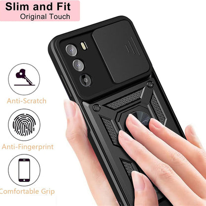 Puzdro pre Motorola Moto G62 5G, Techsuit, CamShield, Čierne
