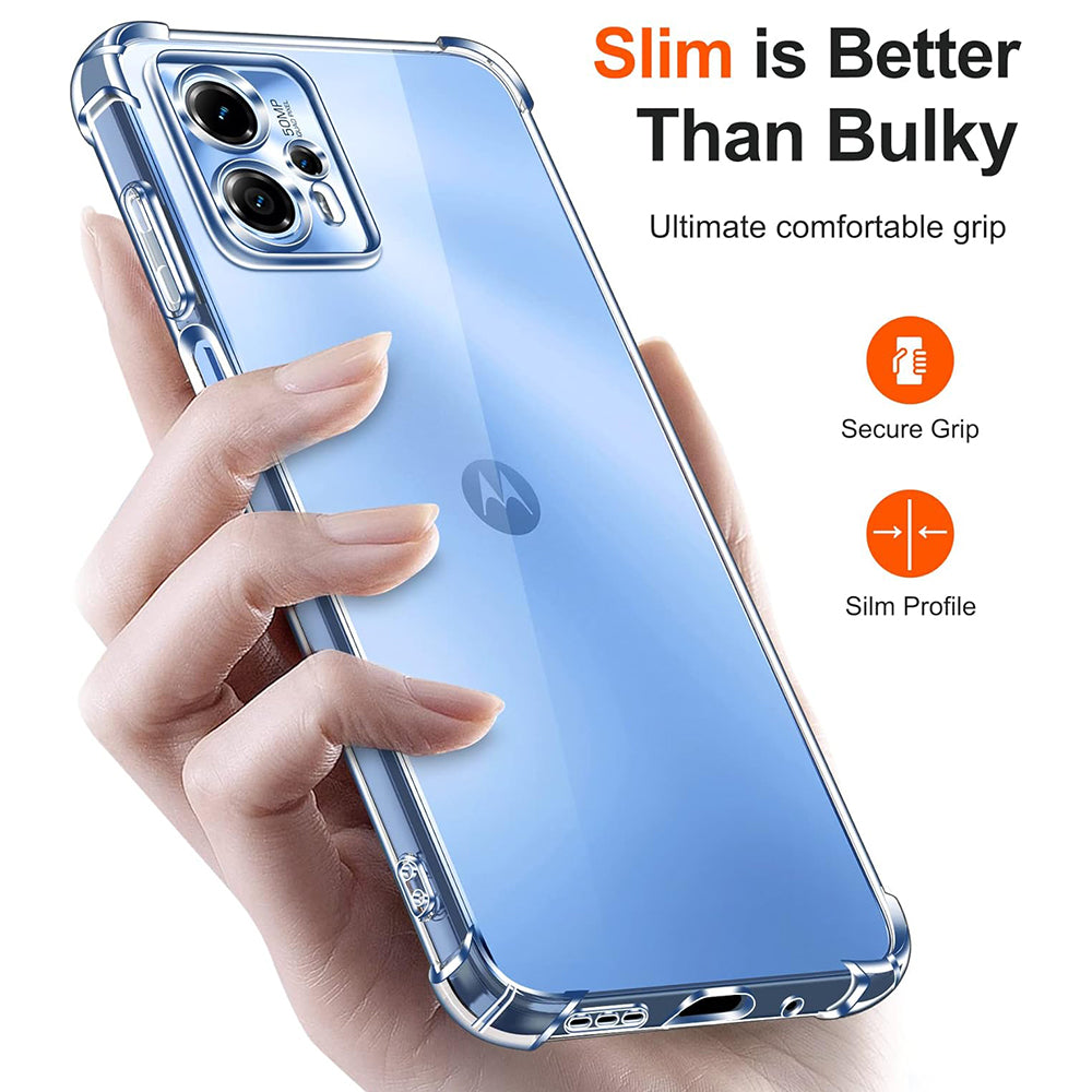 Case for Motorola Moto G62 5G, Techsuit, Shockproof Clear, Transparent