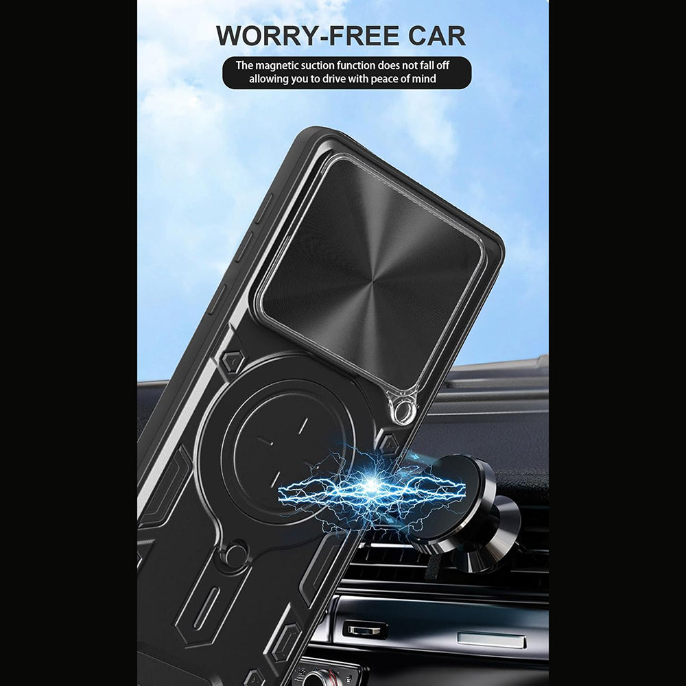 Puzdro pre Motorola Moto G67 Power / G57 Power, Techsuit, CamGuard Pro, Čierne