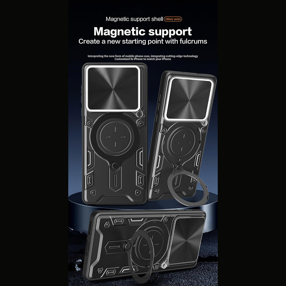 Puzdro pre Motorola Moto G67 Power / G57 Power, Techsuit, CamGuard Pro, Čierne