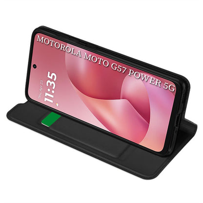 Puzdro pre Motorola Moto G67 Power / G57 Power, Techsuit, Magskin Book, Čierne