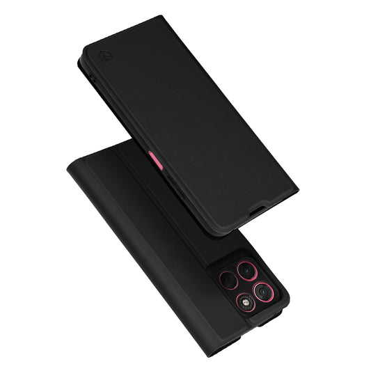 Puzdro pre Motorola Moto G67 Power / G57 Power, Techsuit, Magskin Book, Čierne