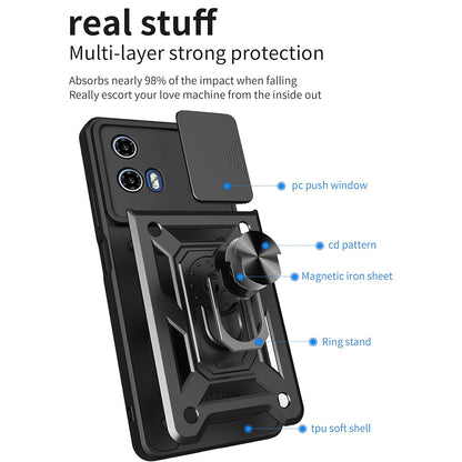 Puzdro pre Motorola Moto G71 5G, Techsuit, CamShield, Čierne