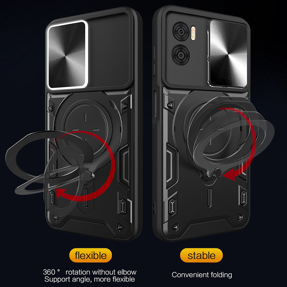 Puzdro pre Motorola Moto G72, Techsuit, CamGuard Pro, Čierne