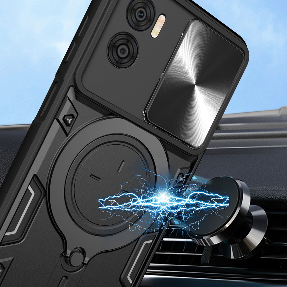 Puzdro pre Motorola Moto G72, Techsuit, CamGuard Pro, Čierne