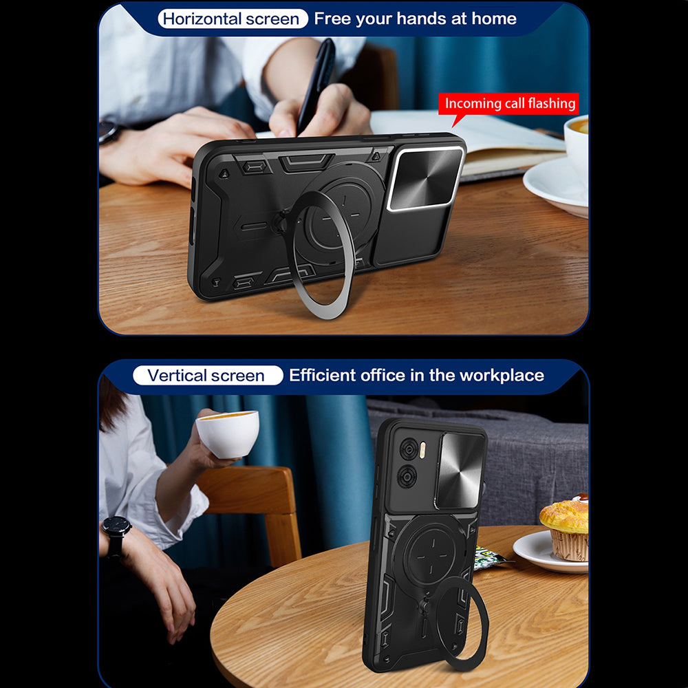 Puzdro pre Motorola Moto G72, Techsuit, CamGuard Pro, Čierne