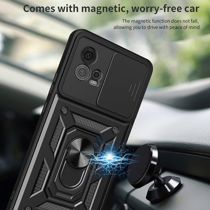 Case for Motorola Moto G72, Techsuit, CamShield, Black