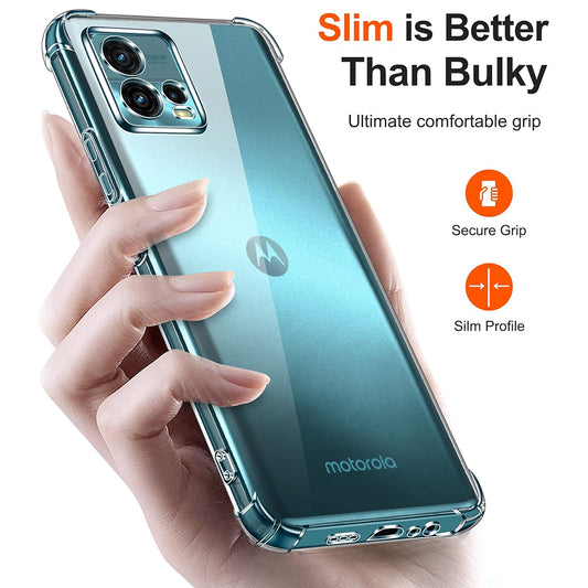 Obal na Motorola Moto G72, Techsuit, nárazuvzdorný priehľadný, transparentný