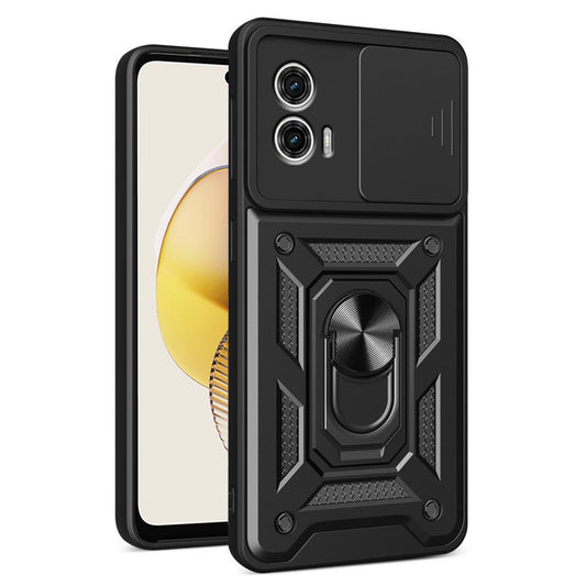 Puzdro pre Motorola Moto G73, Techsuit, CamShield, Čierne
