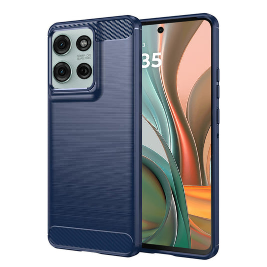 Puzdro pre Motorola Moto G75, Techsuit, Karbón, Modré