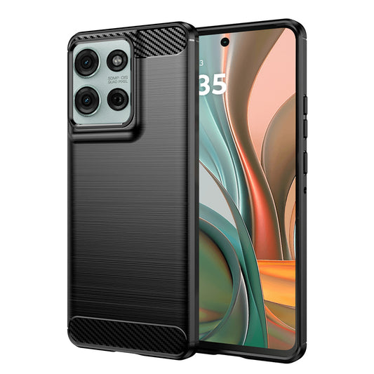 Obal na Motorola Moto G75, Techsuit, Karbón, Čierny