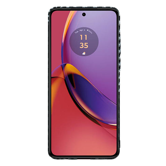 Puzdro pre Motorola Moto G84, Techsuit, Carbonite FiberShell, Čierna Sivá