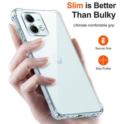 Puzdro pre Motorola Moto G84, Techsuit, Odolné proti nárazom, Priehľadné