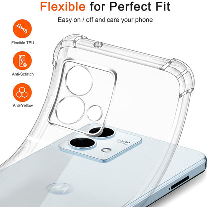 Puzdro pre Motorola Moto G84, Techsuit, Odolné proti nárazom, Priehľadné