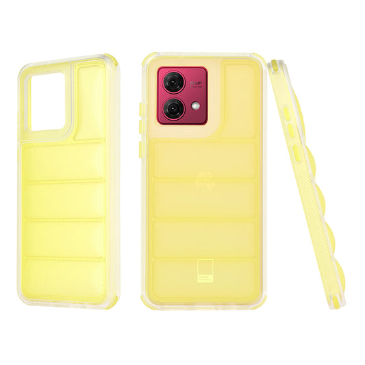 Puzdro pre Motorola Moto G84, Techsuit, Wave Shield, žlté