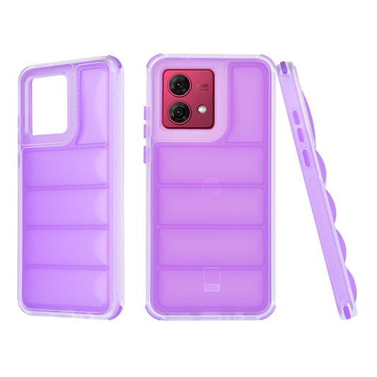 Obal na Motorola Moto G84, Techsuit, Wave Shield, fialový