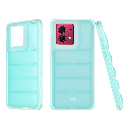 Puzdro pre Motorola Moto G84, Techsuit, Wave Shield, Tyrkysové