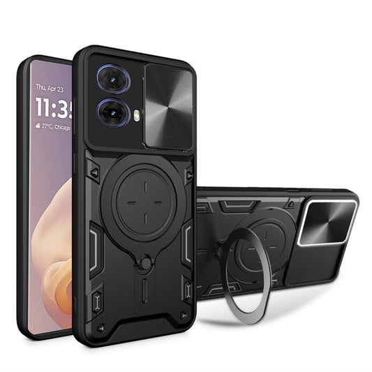 Puzdro pre Motorola Moto G85, Techsuit, CamGuard Pro, Čierne