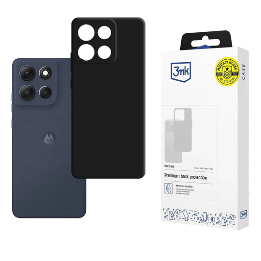 Puzdro pre Motorola Moto G86, 3MK, Matná čierna