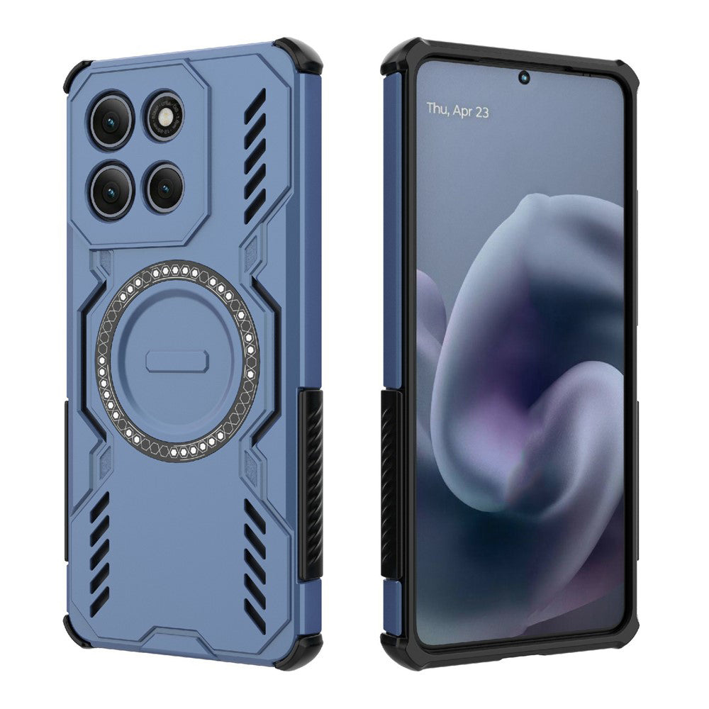 MagSafe puzdro pre Motorola Moto G86 Power, Techsuit, ArmorMag, modré