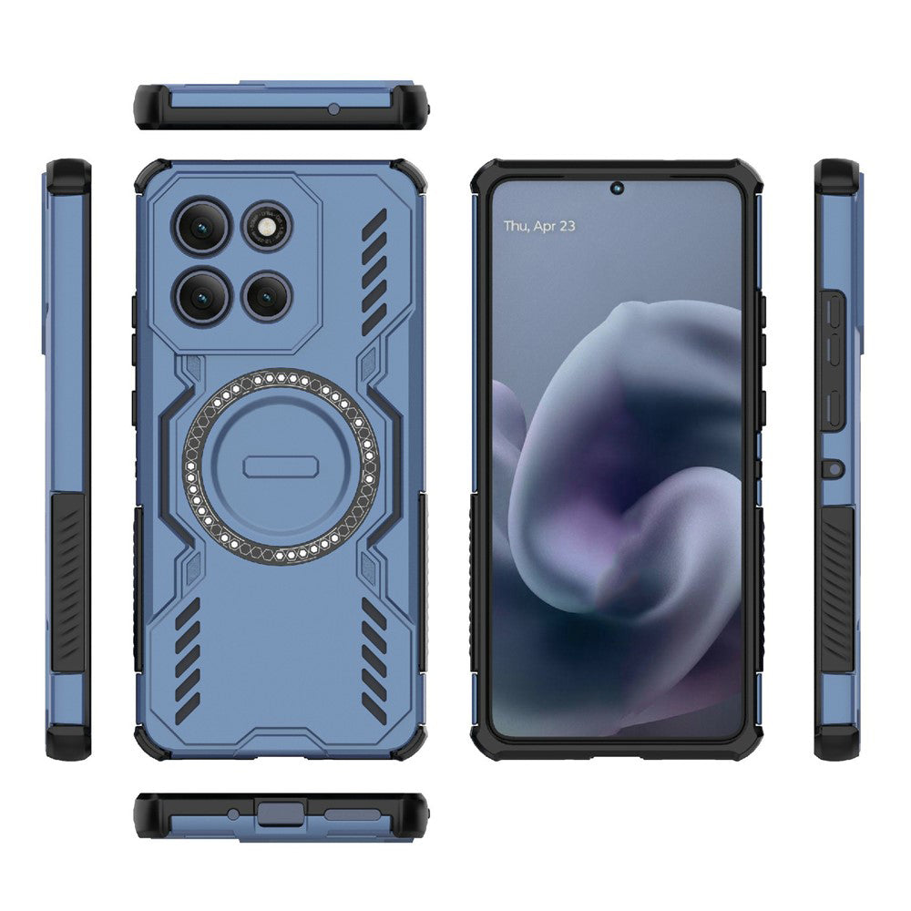 MagSafe puzdro pre Motorola Moto G86 Power, Techsuit, ArmorMag, modré