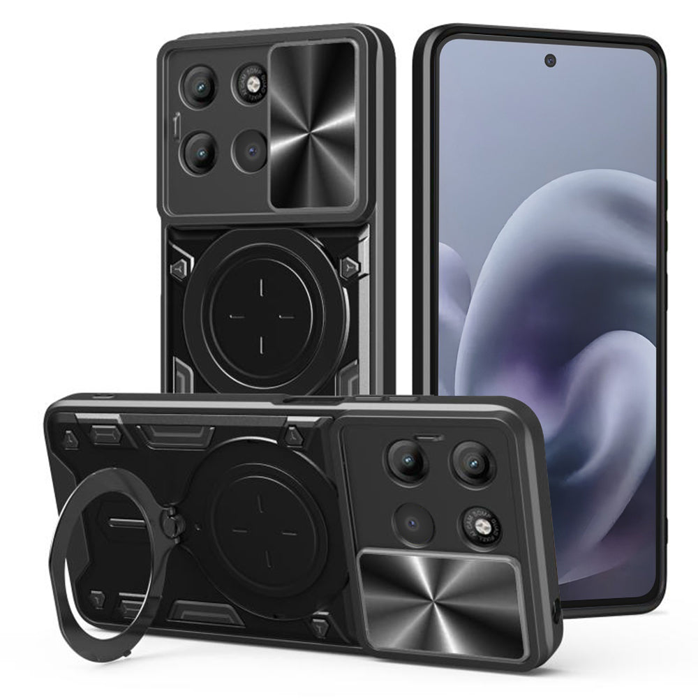Case for Motorola Moto G86 Power, Techsuit, CamGuard Pro, Black