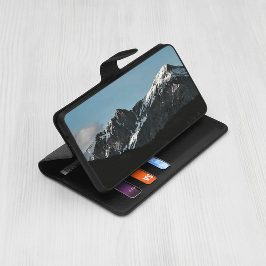 Puzdro pre Motorola Moto G86 Power, Techsuit, kožené folio, čierne