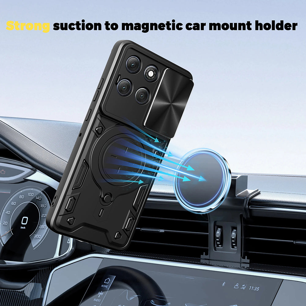 Puzdro pre Motorola Moto G86, Techsuit, CamGuard Pro, Modrá