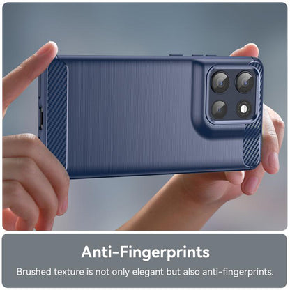 Puzdro pre Motorola Moto G86, Techsuit, Karbón, Modrá