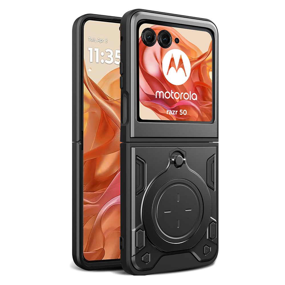 Puzdro pre Motorola Razr 60 / Razr 50, Techsuit, CamGuard Pro, Čierna