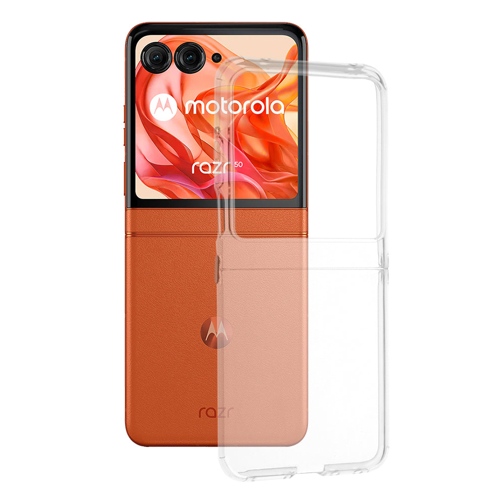 Puzdro pre Motorola Razr 60 / Razr 50, Techsuit, Priehľadné, Transparentné