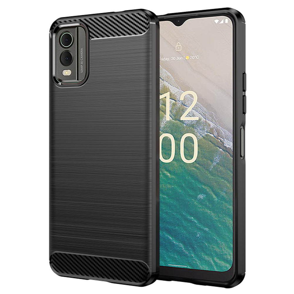 Puzdro na Nokia C32, Techsuit, Karbón, Čierne