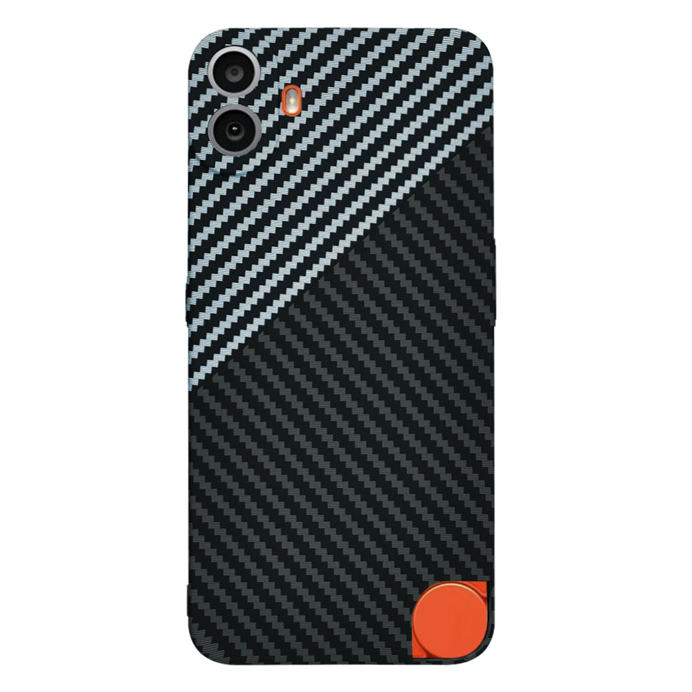 Puzdro pre Nothing CMF Phone 1, Techsuit, Carbonite FiberShell, Čierno Sivé