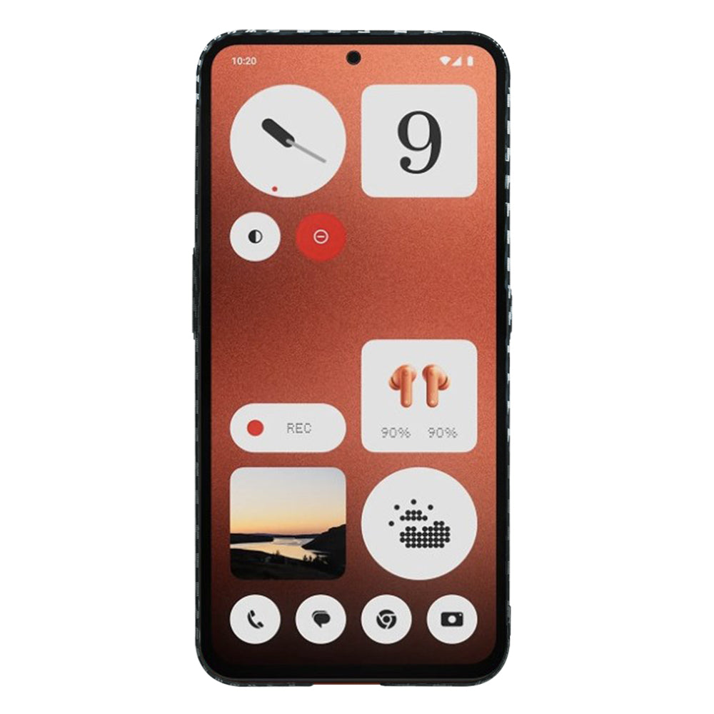 Puzdro pre Nothing CMF Phone 1, Techsuit, Carbonite FiberShell, Čierno Sivé
