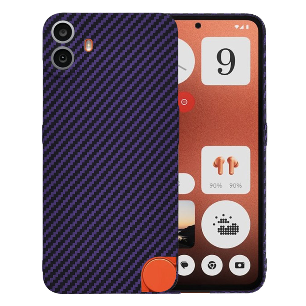 Puzdro pre Nothing CMF Phone 1, Techsuit, Carbonite FiberShell, fialové