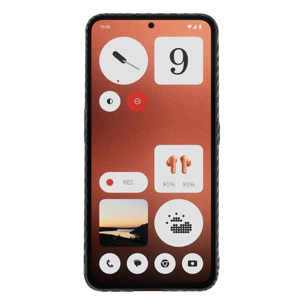 Puzdro pre Nothing CMF Phone 1, Techsuit, Carbonite FiberShell, Čierna