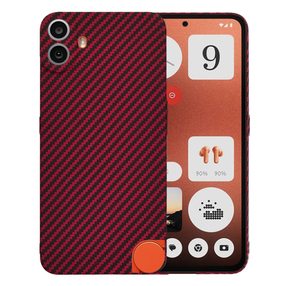 Puzdro pre Nothing CMF Phone 1, Techsuit, Carbonite FiberShell, Červené