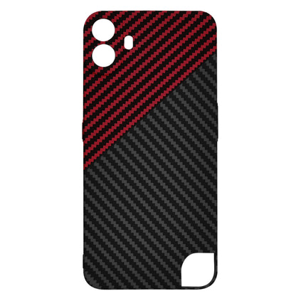 Puzdro pre Nothing CMF Phone 1, Techsuit, Carbonite FiberShell, Čierna Červená
