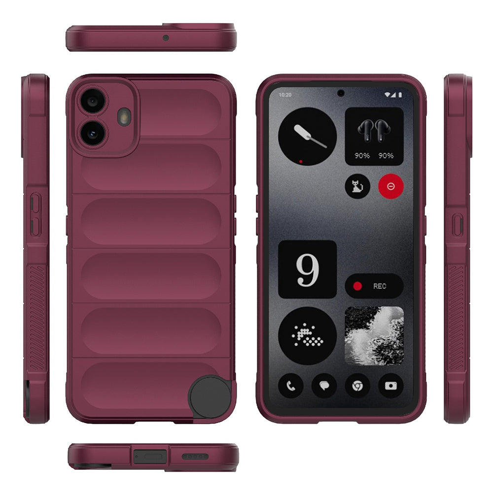 Obal na Nothing CMF Phone 1, Techsuit, Magic Shield, vínový