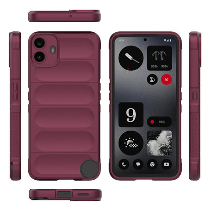 Obal na Nothing CMF Phone 1, Techsuit, Magic Shield, vínový