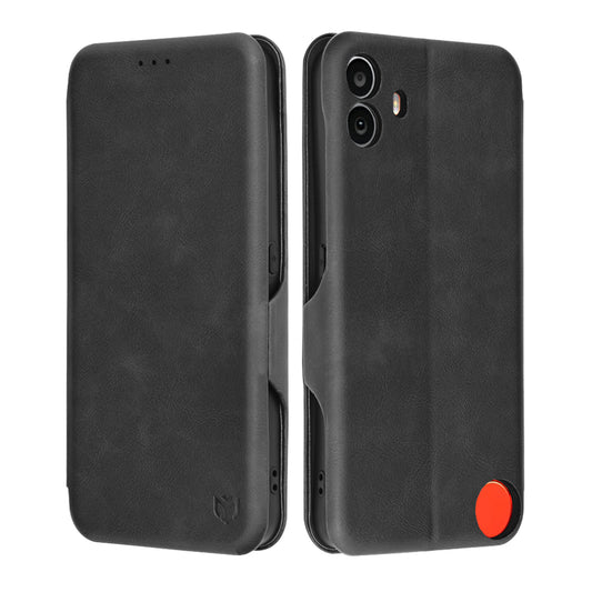 Obal na Nothing CMF Phone 1, Techsuit, Safe Wallet Plus, čierny