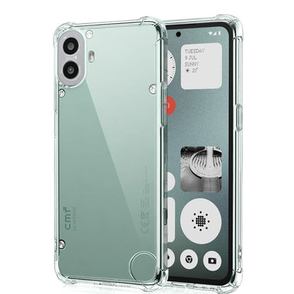 Case for Nothing CMF Phone 1, Techsuit, Shockproof Clear, Transparent